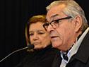 Ministros de Vivienda y Ganadería, Eneida de León y Enzo Benech