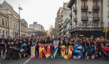Equipo de trabajo del Inju en la Correcaminata de 2018
