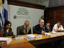 Conferencia de Prensa del ministro Venegas, gabinete ministerial en sesión permanente
