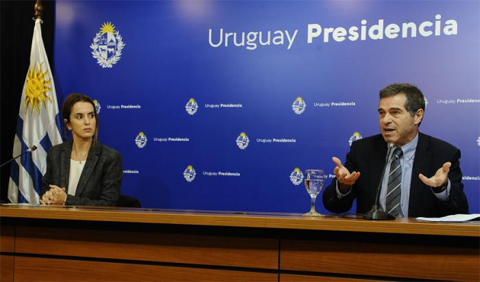 Ministro Ernesto Talvi y subsecretaria Carolina Ache