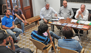 Ministerio de Trabajo en reunión con el PIT-CNT de Flores