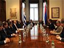 Tabaré Vázquez y Luis Alberto Moreno junto a autoridades nacionales y del Banco Interamericano de Desarrollo Tabaré Vázquez y Luis Alberto Moreno junto a autoridades nacionales y del Banco Interamericano de Desarrollo