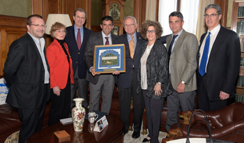 Vicepresidente de la República, Raúl Sendic, con Delegación del Comité Judío Americano
