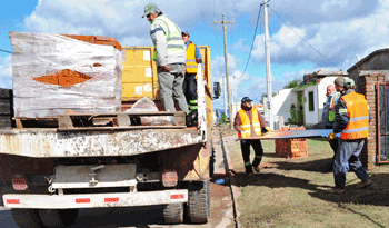 Materiales llegaron a Dolores