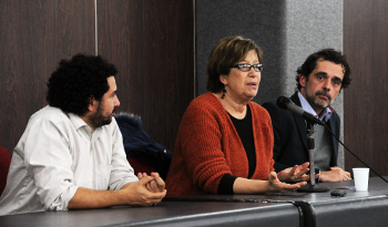 Ministra de Desarrollo Social, Marina Arismendi, y el Director Nacional de Promoción Sociocultural, Federico Graña