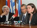 Conferencia de prensa de autoridades de ASSE y PIT-CNT
