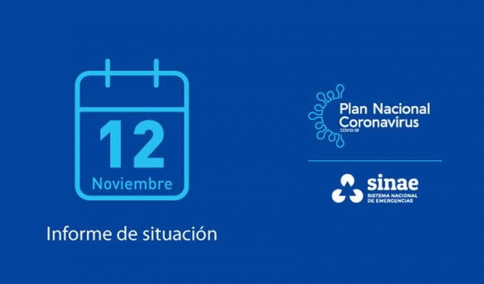 Portada del informe diario del Sinae