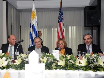 Presidente José Mujica con empresarios