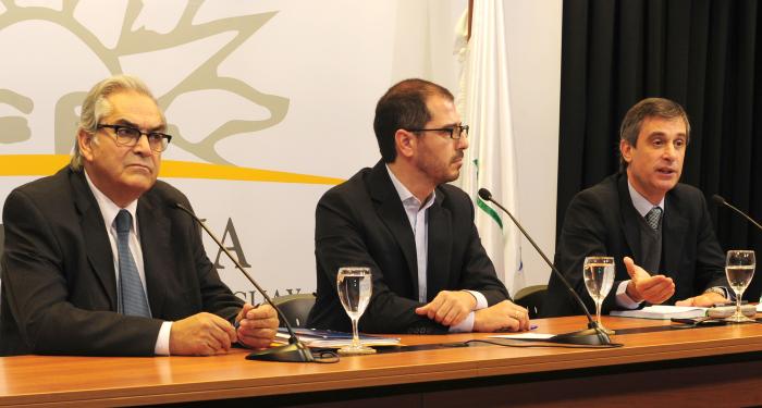 Roballo, García y Benech en conferencia de prensa luego del Consejo de Ministros
