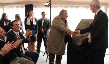 Presidente Mujica en el Puerto de Montevideo