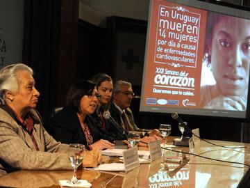 Ministra de Salud Pública, Susana Muñiz, en el cierre de la Semana del Corazón
