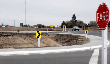 Rotonda en acceso a Montevideo