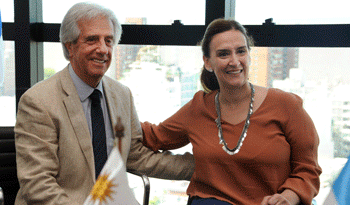 El Presidente Tabaré Vázquez recibió a la vicepresidenta de Argentina, Gabriela Michetti