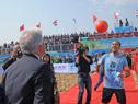 Vázquez presente en la inauguración del Campeonato de Fútbol Playa en China