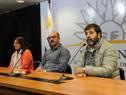 Dirigentes del PIT-CNT en conferencia de prensa