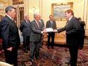 Vázquez recibió cartas credenciales de embajadores de Argentina, Ecuador y Guatemala