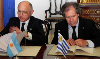 Los cancilleres Timerman y Almagro avanzan en acuerdos