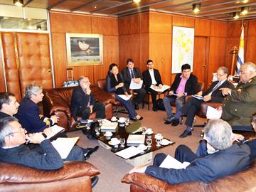 Reunión de delegaciones de Uruguay y Venezuela
