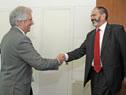 Vázquez recibió al director latinoamericano del Organismo de Energía Atómica de ONU, Luis Carlos Longoria