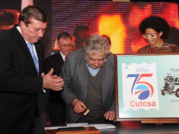 Presidente Mujica en aniversario de CUTCSA