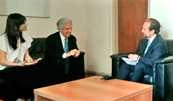 Presidente Tabaré Vázquez y Zeid Ra'ad al Hussein