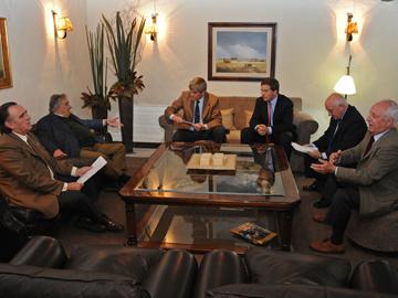 Mujica reunido con los representantes de la ARU