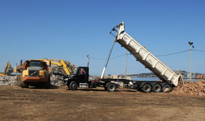 Obras en curso para construir terminal de Capurro