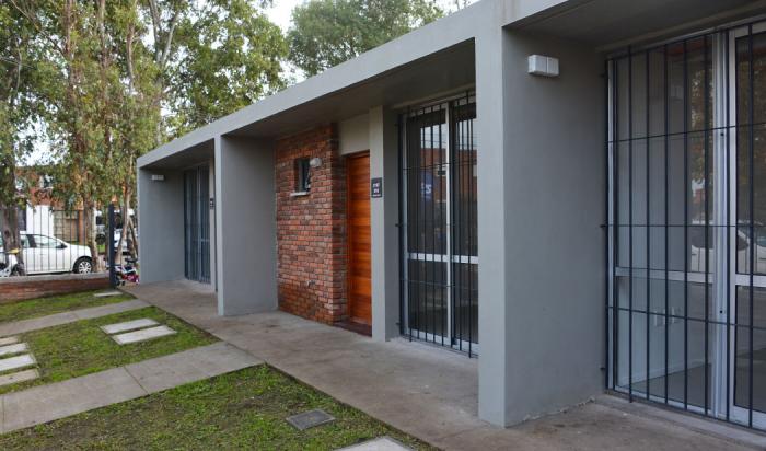 Frente de la viviendas entregadas