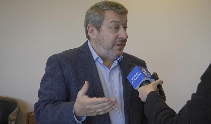 Presidente del Banco de Previsión Social, Alfredo Cabrera, en entrevista con Comunicación Presidencial