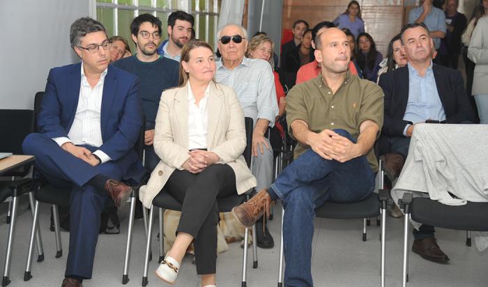 Autoridades del Ministerio de Desarrollo Social durante el acto 