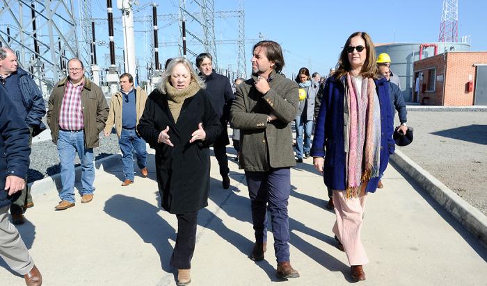 Lacalle Pou y Emaldi en inauguración en Cardal