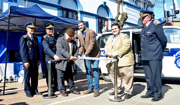 Martinelli y autoridades policiales