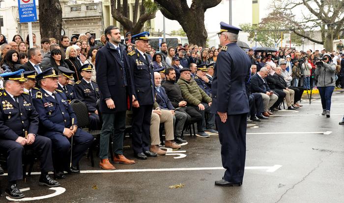 Martinelli y autoridades policiales