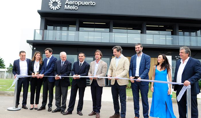 Lacalle Pou en inauguración de Aeropuerto de Melo