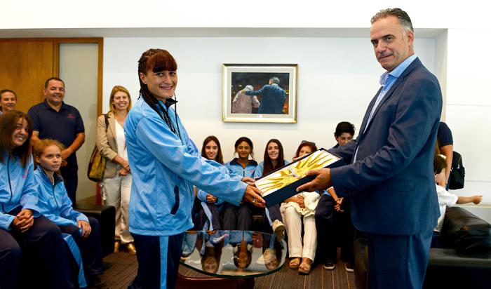 Orsi con delegación uruguaya que viaja a Olimpíadas Especiales