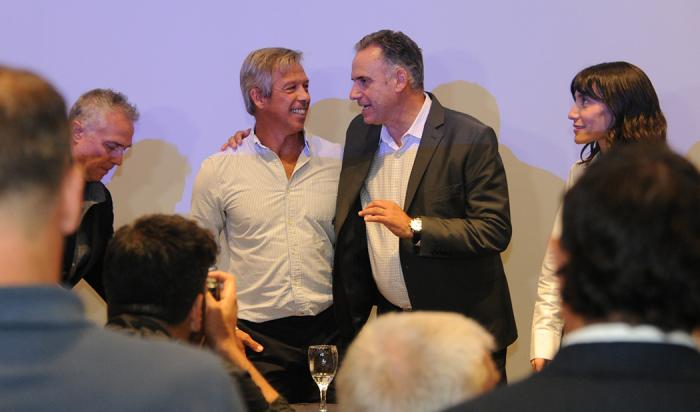 Yamandú Orsi y Alejandro Pereda