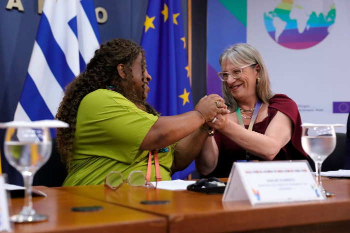 Macaé Evaristo y Collette Spinetti