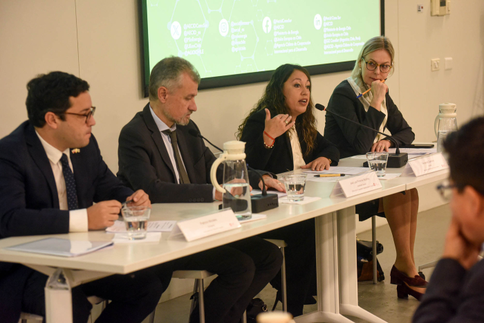 Ministra Fernanda Cardona en conferencia sobre hidrógeno verde