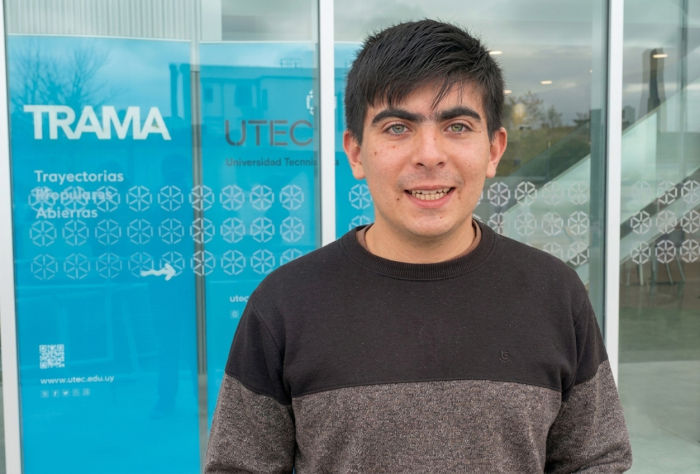 Leandro Sandoval, estudiante de UTEC Este