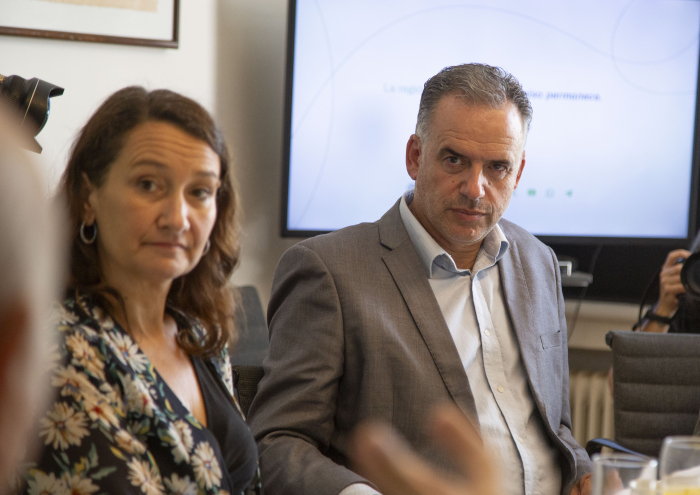 Valeria Csukasi y Yamandú Orsi