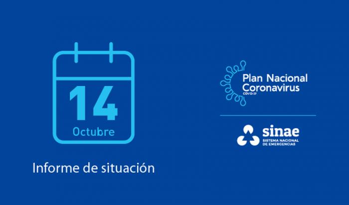 Portada del reporte diario del Sinae