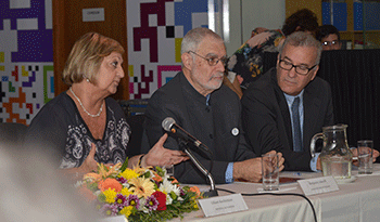 Liliam Kechichian, Benjamín Liberoff y Carlos Fagetti