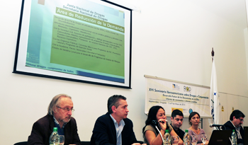 Julio Calzada en seminario internacional organizado por Red Iberoamericana de Organizaciones no Gubernamentales que Trabajan en Drogodependencia