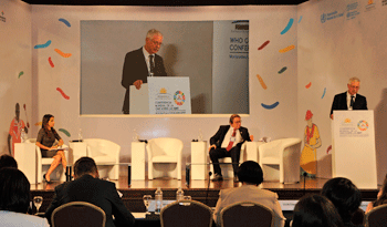 Ministro Jorge Basso, en apertura de Conferencia Mundial sobre Enfermedades No Transmisibles