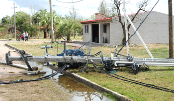 Daños causados por el temporal en San Carlos, Maldonado