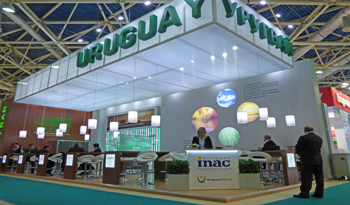 Estand de Uruguay en feria ProdExpo Moscú
