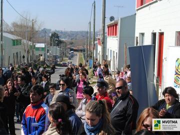 Inauguración de las viviendas en barrio San Antonio, Montevideo