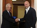 Presidente Tabaré Vázquez se reunió con empresario italiano Giuseppe Cipriani