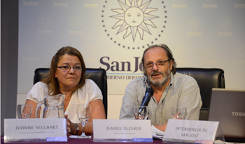 Ministro de Desarrollo Social, Daniel Olesker, en San José