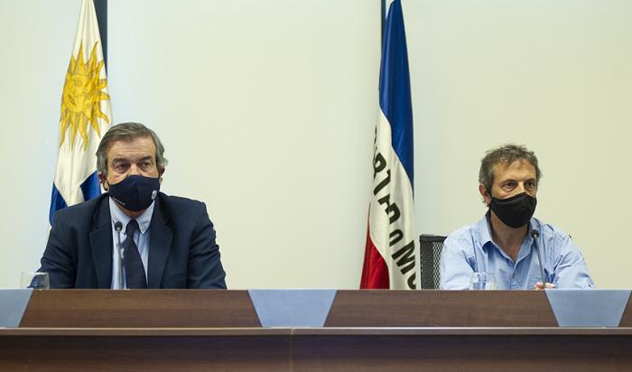 Ministro Uriarte en videoconferencia